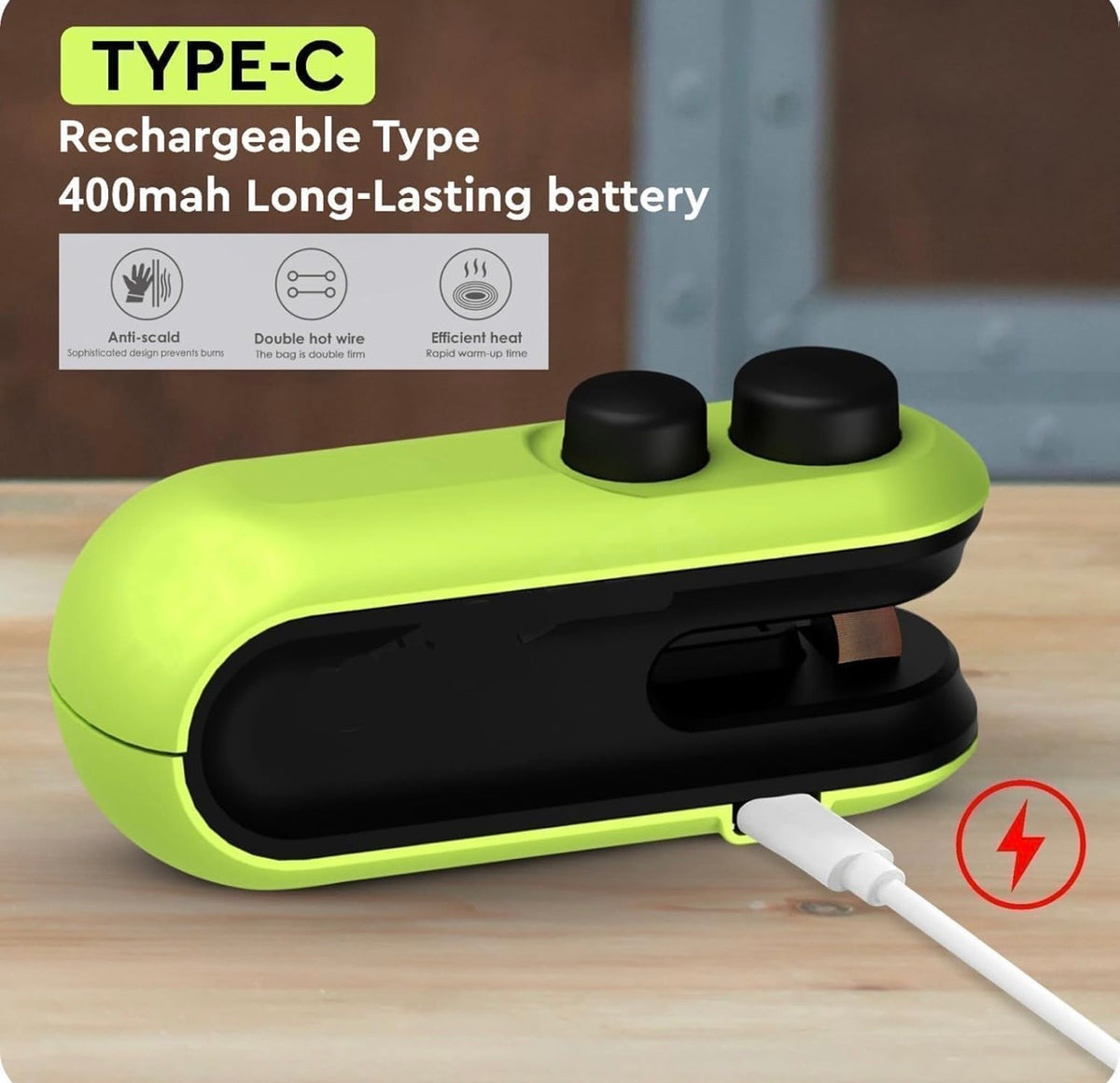 Mini 2-in-1 USB Rechargeable Bag Sealing Machine