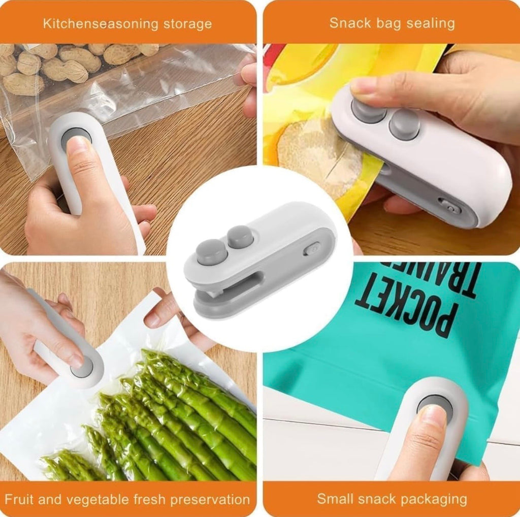 Mini 2-in-1 USB Rechargeable Bag Sealing Machine